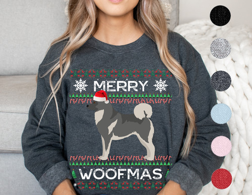 Norwegian elkhound christmas - norwegian,